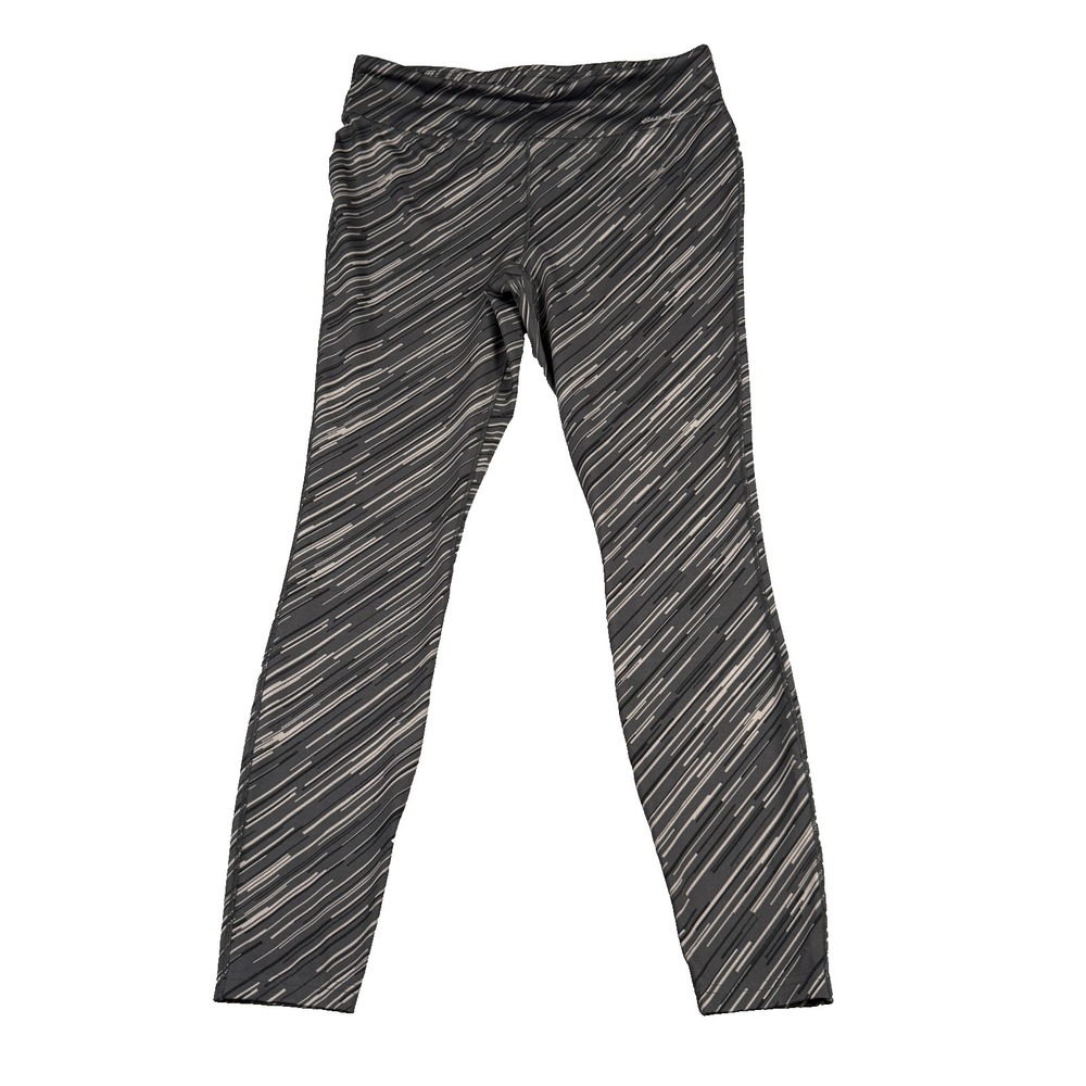 Eddie Bauer‎ Leggings Womens Large Black Gray Workout Yoga Pants
